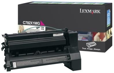 738497  C782X1MG Toner LEXMARK C782X1MG  15K r&#248;d 